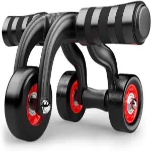 복부 근육 휠 구성 가능한 있는 코어 롤러 무릎 매트가 미끄럼 방지 핸들 트레이너로 강력한 제공합니다