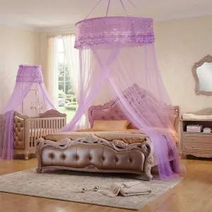 캐노피모기장 침대모기장 퍼플 레이스공주모기장 실내방충모기장