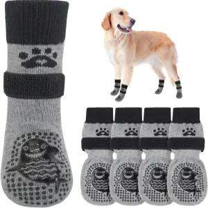 뜨겁거나 차가운 포장 미끄럼 방지용 발을 핥는 것을 장면리얼 개 양말 단단한 나무 바닥용 신발 소형 중형