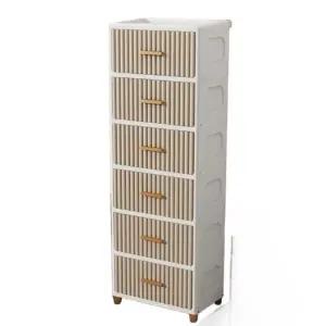 5단 수납장 서랍장 다용도 40cm 드레스룸 4단 카키 옷방 이동식 옷정리