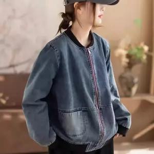 여친 청 빈티지 캐주얼 코트 재킷 나사 원픽1