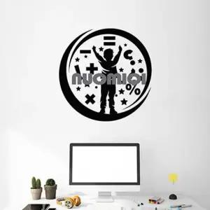 포인트 벽스티커 수학 과학 시트지 장식 교실 대형 학습 인테리어 도형