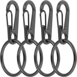 반려견 태그 클립 목걸이용 스테인리스 스틸 헤비 듀티 퀵 고양이 및 소형 반려동물용 ID 홀더 방청 링