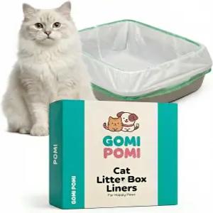 대형 쓰레기통용 40Pc 고양이 라이너 일회용 내구성이 뛰어난 쉬운 청소를 위한 가방