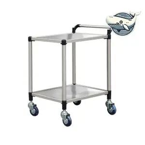 스텐 식당 서빙카트 2단 경량 운반카 병원 가정용카트 주방카트