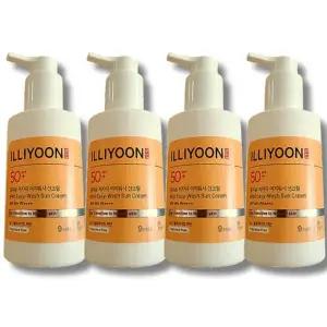 일리윤 대용량 저자극 온가족 이지워시 선크림 150ml 4개