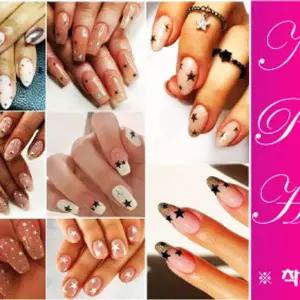 Rainbow 홀로그램 네일아트 스티커 6종50모양