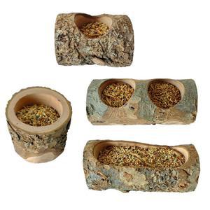 사료통 소형조 나무 애완동물 닭장 인큐베이터 새먹이 부화기만들기 접시 맑은 천연 놀이