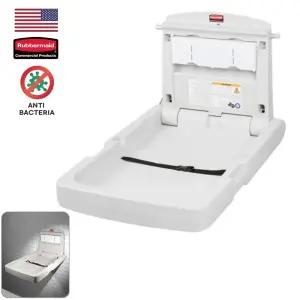 글로벌 안전준수 항균 접이식 세로형 기저귀 교환대 러버메이드 식당 선반