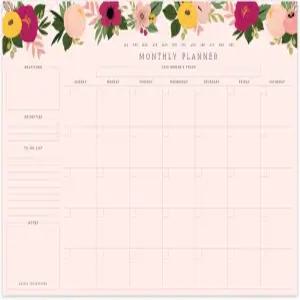 블리스 컬렉션 월간 기획 패드 할 일 목록 노트 날짜가 표시되지 않은 찢어진 시트 메모장 작업 캘린더