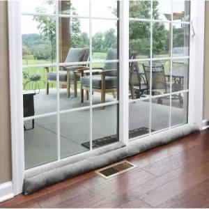 홈 디스트릭트 슬라이딩 도어 드래프트 스토퍼 회색 유리 차단기 파티오 언더 소음 약 71인치 길이