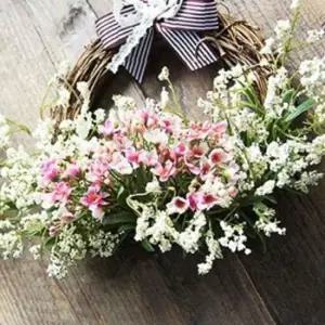 미스트 리스 조화장식 인테리어 디자인 리스