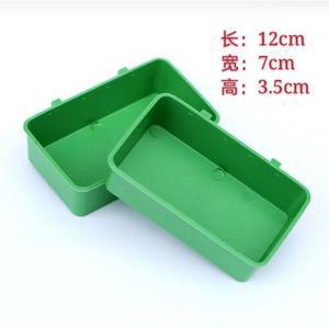 홀더 5조각 먹이컵 접시 밥통 먹이 모이통 사료통 병아리 그릇 새장 앵무새 반원형 그린