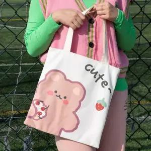 넉넉한 수납 튼튼한 캐릭터 숄더백 에코백 캔버스백