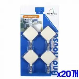 [SBD] 마름모 벽행거 80개입 화이트