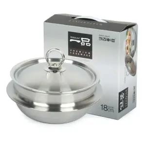 스텐냄비 통오중 스텐레스 가마솥 냄비 영양밥 18