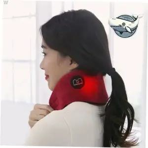 맘스품 온열 기능성 넥워머 따뜻한 발열 스카프 와인색