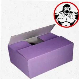 포장박스 튼튼 택배박스 380 250 보라색 1묶음50장 120mm