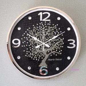 행운나무 골드블랙 대형 벽시계uvw383