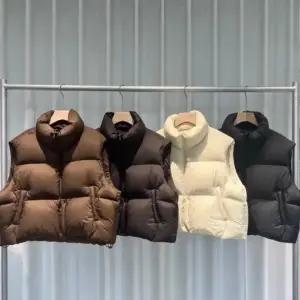 블랙팬서 여친 캐주얼 민소매 순정핏 조끼 다운 스탠드넥 보온 OPH1