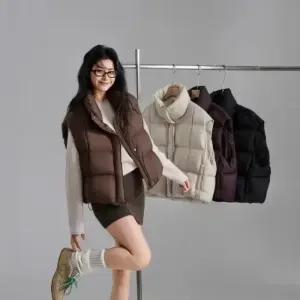 블랙팬서 여사친 캐주얼 다운 순정 조끼 차이나 보온 슬림 OPH1