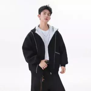 픽호샵 남성용 춘추 상의 카디건 후드 키작남 집업 꾹3