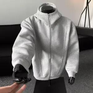 픽호샵 남성용 가을 키작남 집업 카디건 후드 상의 꾹3