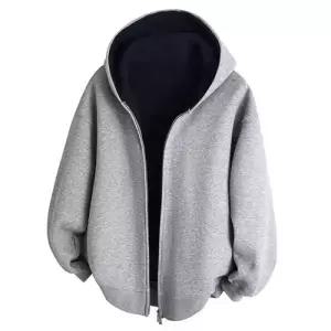 픽호샵 가을 봄 남자 카디건 양면 상의 후드 키작남 집업 꾹3