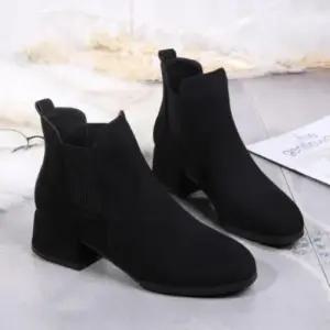 [옷자락]여성 따뜻한 겨울 데일리 앵클부츠 편안한 스타일