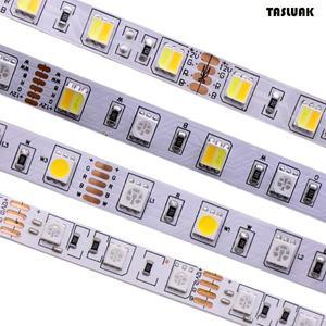 SMD 5050 RGB LED 스트립 방수 5M 300LED DC 12V 24V CCT RGBCCT 흰색  NW Fita 조명 유연한