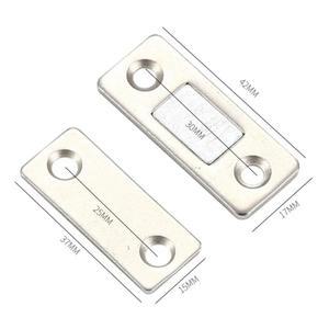 나사 슬라이딩 문 자석 1 세트 캐비닛 잠금 장치 가구 하드웨어 구멍 보이지 않는 자석 흡입