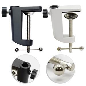 1pcs 데스크 테이블 마운트 클램프 작업용 마이크 스탠드 교체 부품 클립 용 I 자형 고정 브래킷