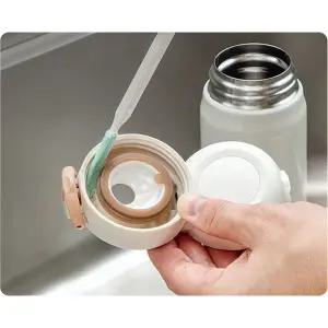 미니 미세 텀블러 세척 솔 뚜껑 브러쉬 세트 틈새 세정 보온병 설거지 청소 얇은 극세사 나일론 브러시 3종