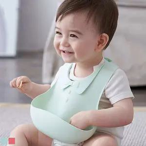 리본타이 0-36개월 턱받이 실리콘klm615