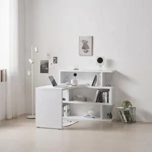 [하프클럽/셀러허브]제이가구 브란스모듈 1400 책상 3단 책장 세트