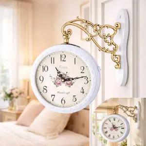 [하프클럽/셀러허브]데일리데코 로망스 양면 벽시계 무소음 국내생산