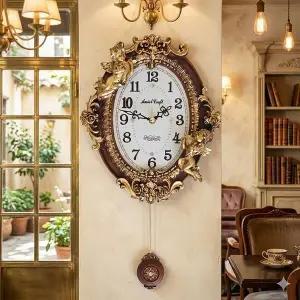 [하프클럽/셀러허브]데일리데코 천사입체 타원-중 추벽시계