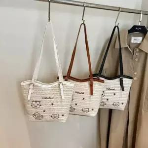 스파이더맨 여사친 캐주얼 백 밀짚 대용량 슬림핏 크로스백 OPH5