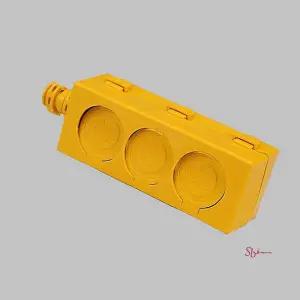 유성 황색 콘센트보호커버 10개입 고무 3구yza714