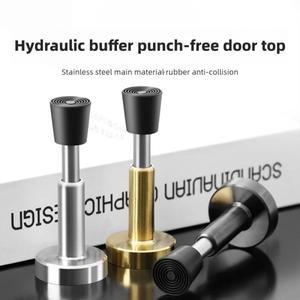 드릴이 필요 없는 문 스토퍼 - 유압식 버퍼 무소음 스톱 출입문 유리문용 충돌 방지 홀더