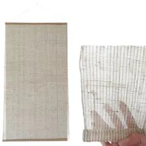 모시가리개 일식집 삼베발 조각보 천 차양막 여름 마소재 끈형 고리커튼 창문 행잉