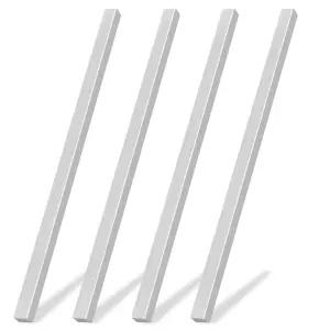 4 PCS 알루미늄 플랫 바 6061 재고 12.08 길이 x 0.39 너비 두께 정사각형 범용 플레이트 산업용 일일