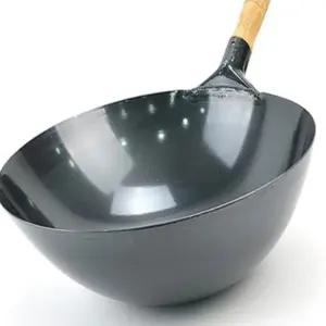 나무핸들 무쇠웍 27호 멀티팬 볶음웍 중식웍