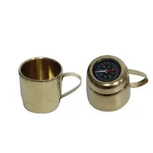 나침반 등산컵 티타늄 130ml 캠핑컵 등산머그 커피잔 zNu2+6SIx