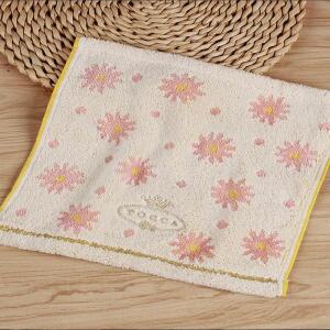 순면 자수 미니 소형 소형 사각 타월 손수건  흡수력 토카 홈 패브릭 핑크  하트 다용도
