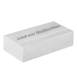 알루미늄 바 2x4x8 인치 플랫 6061 솔리드 압출 선반 재고 플레이트 산업용 DIY 공예용 범용