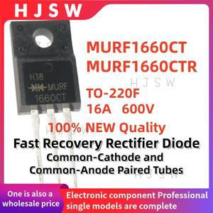 10PCS 100% 새롭고 품질이 좋은 MURF1660 TO-220F 16A 600V 고속 복구 정류기 다이오드