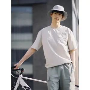 POLHAM 남성) 쿨무브 우븐 포켓 반팔티_PHF2TS1730 103973