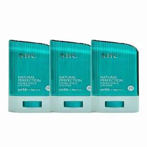 [NS홈쇼핑]AHC 내추럴 퍼펙션 더블 쉴드 선스틱 (초록색) 14g (SPF50+)(1+1+1)..[35843704]