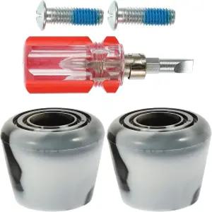 랜덤 색상을 위한 쿼드 스케이트 블랙과 화이트 혼합 나사 및 드라이버 마모 방지 교체 브레이크